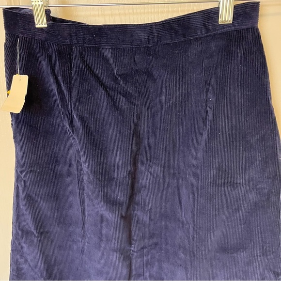 NWT Deadstock vintage navy blue corduroy skirt size small - Picture 4 of 7